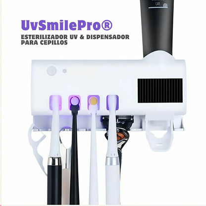 UVSmilePro® Esterilizador UV & Dispensador para cepillos